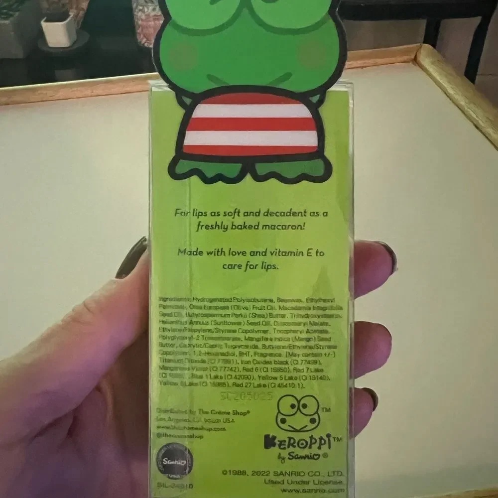 The Crème Shop Keroppi Macaron Lip Balm - Limited Edition BRAND NEW